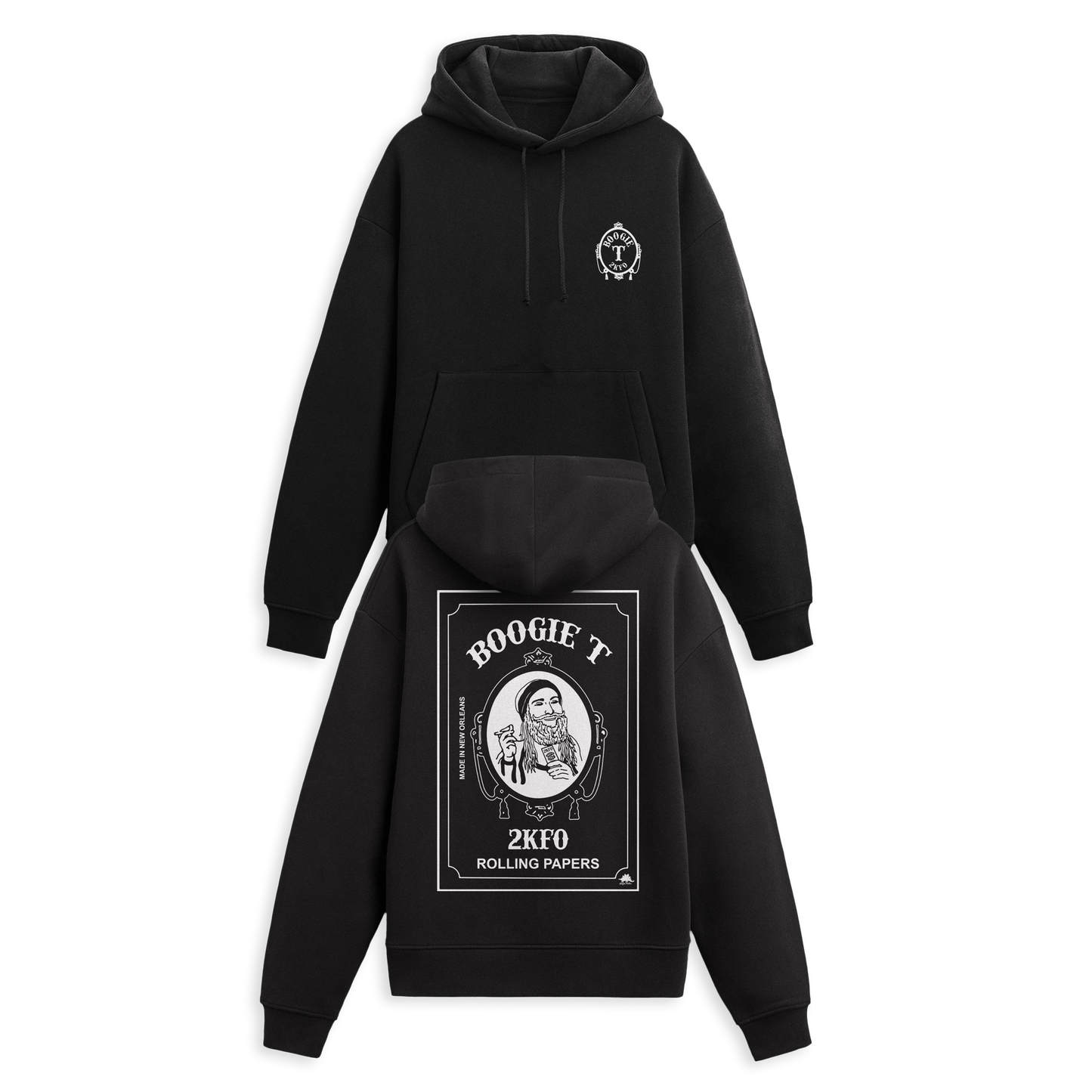 BOOGIE T - Smoking Man V2 - Pullover Hoodie - Black