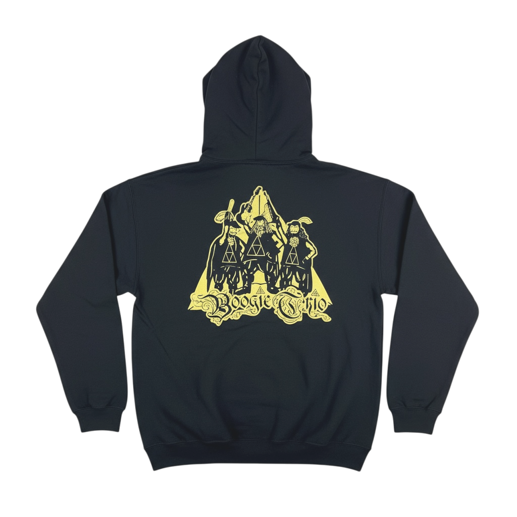 BOOGIE T - TRIO - Black Pullover Hoodie